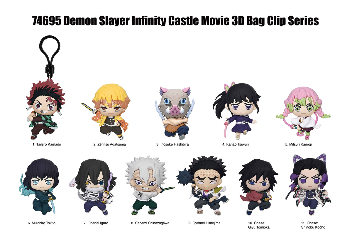 Demon Slayer Movie Infinity Castle Series 1 Bag Clips (Blind Bags)