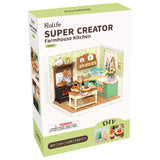 Rolife Super Creator DIY Miniature House - Farmhouse Kitchen