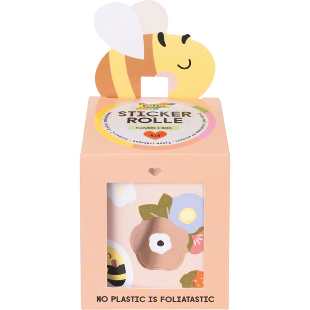 Sticker Roll 4m - Flowers & Bees (416 Pieces)