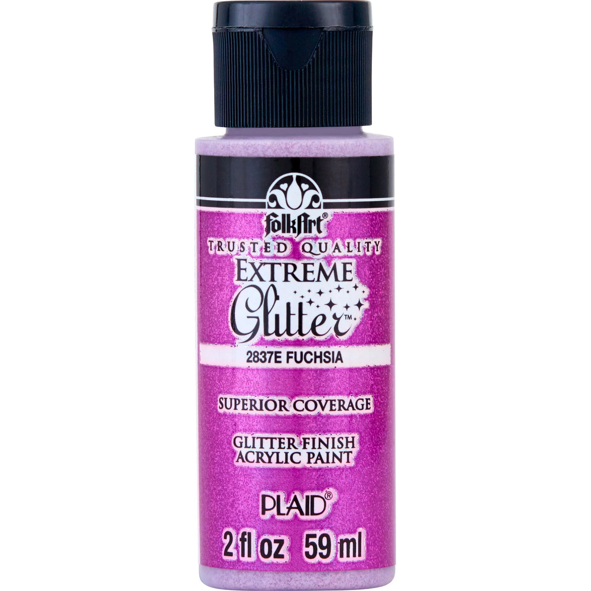 FolkArt Extreme Glitter Acrylic Paint 59ml - Fuchsia