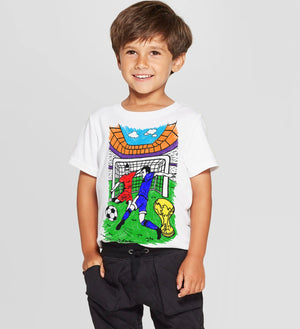 PYO T-Shirt-Football age 7-8