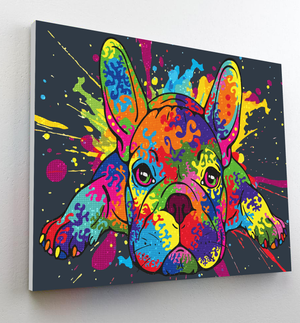 French Bulldog Diamond Painting Art Kit Splat Planet