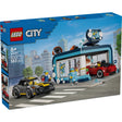 LEGO City Drive-Thru Car Wash set packaging with cityscape background
