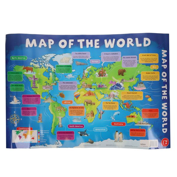 3 Wallcharts - 7+ The World
