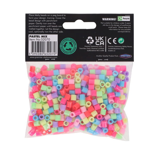 Fusion Melty Beads - Pastel Mix (Pk.500)
