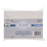 Icon Occasions C6 100gsm Envelopes - Ivory (Pkt.50)