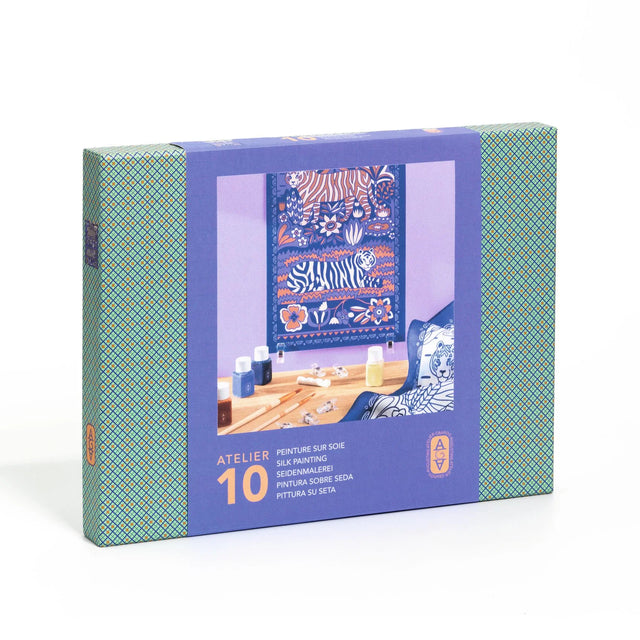 Djeco Atelier Silk Painting Scarf Kit - Felines