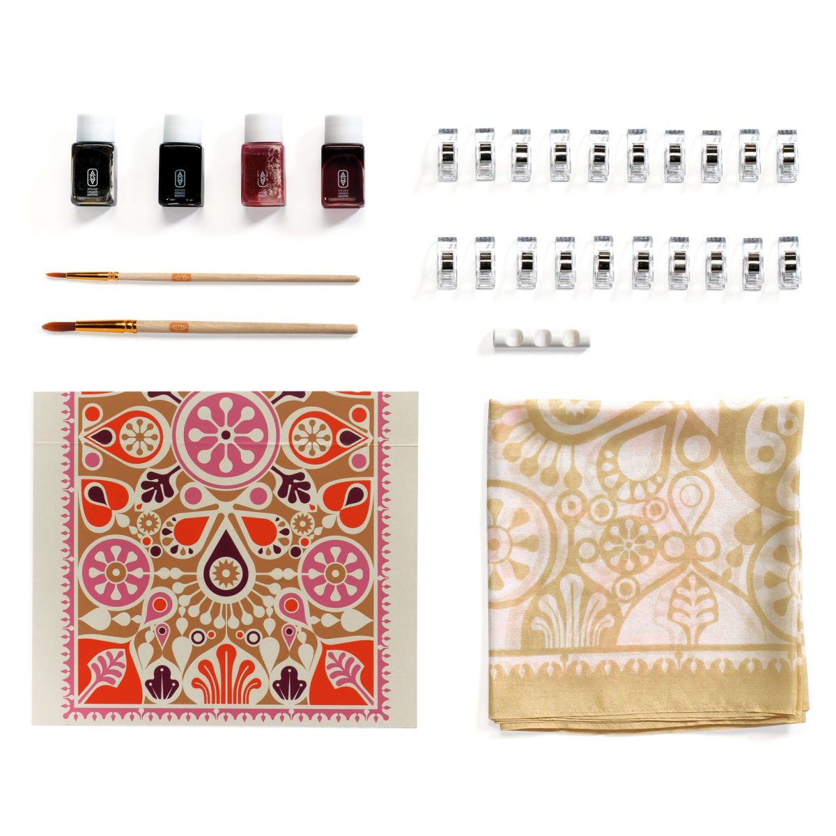 Djeco Atelier Silk Painting Scarf Kit - Petals
