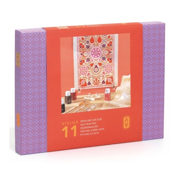 Djeco Atelier Silk Painting Scarf Kit - Petals
