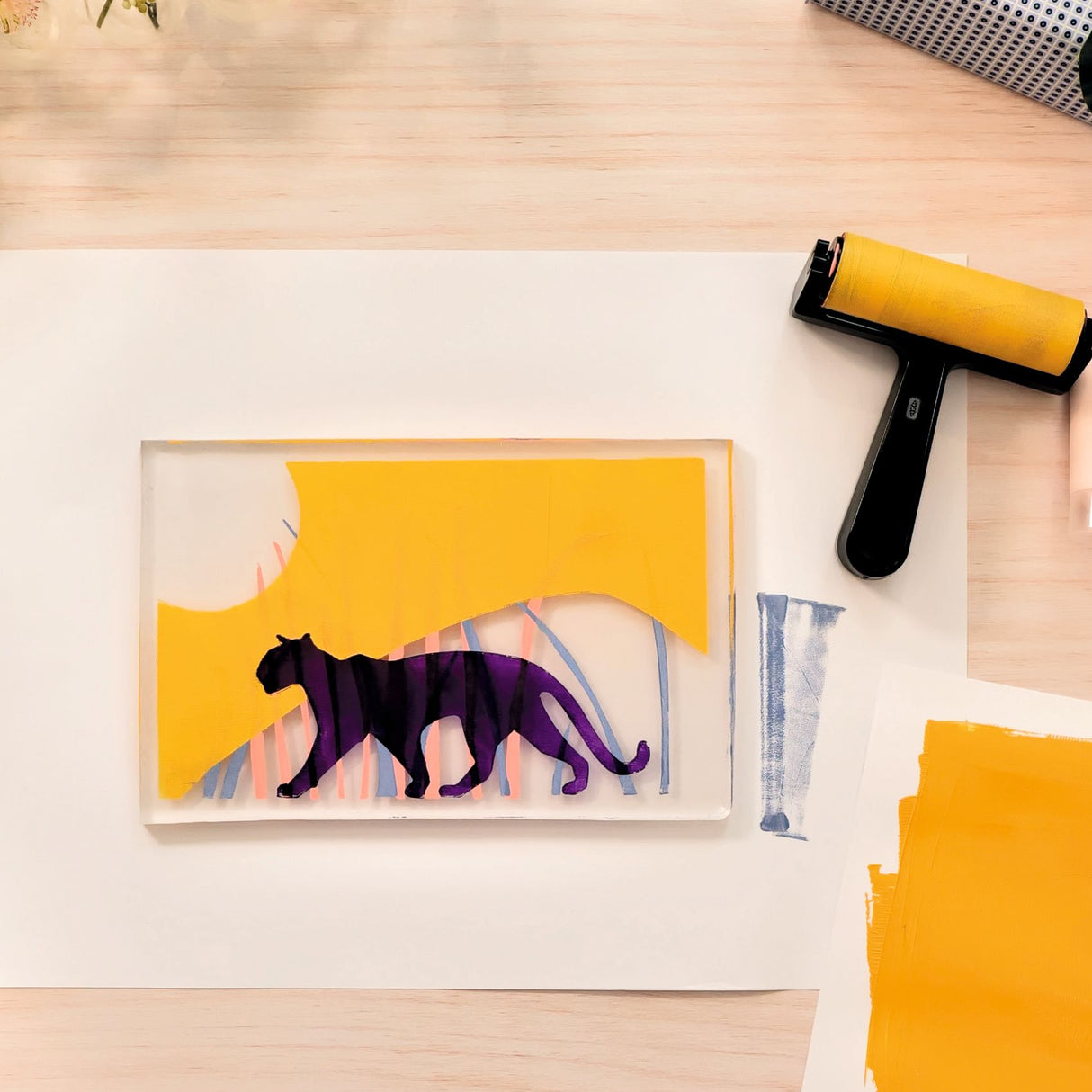 Djeco Atelier Gel Printing Kit - Panthers