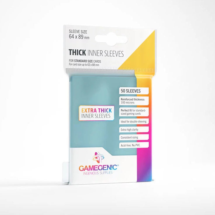 Gamegenic Thick Card Inner Sleeves (50 Pack)