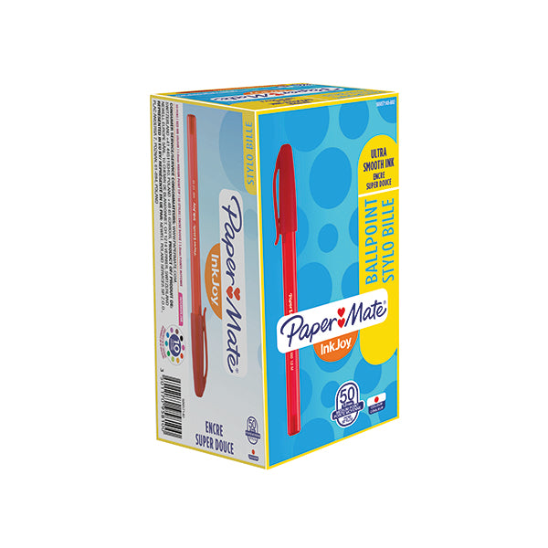 PaperMate InkJoy 100 Ballpoint Pen Medium Red (Pack of 50) S0957140
