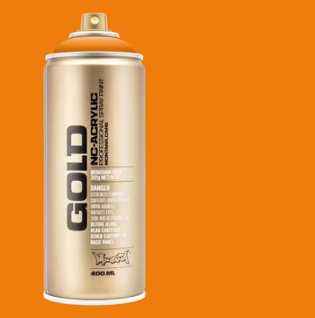 Montana GOLD Spray Paint 400ml - Golden Yellow (G1240)