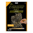 Royal & Langnickel Gold Foil Engraving Art Set - Owls