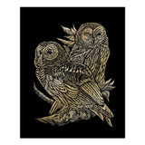 Royal & Langnickel Gold Foil Engraving Art Set - Owls