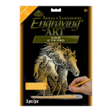 Royal & Langnickel Gold Engraving Art Set - Horses