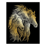 Royal & Langnickel Gold Engraving Art Set - Horses