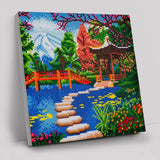Crystal Art Kit 30x30cm - Dolphin Sunrise