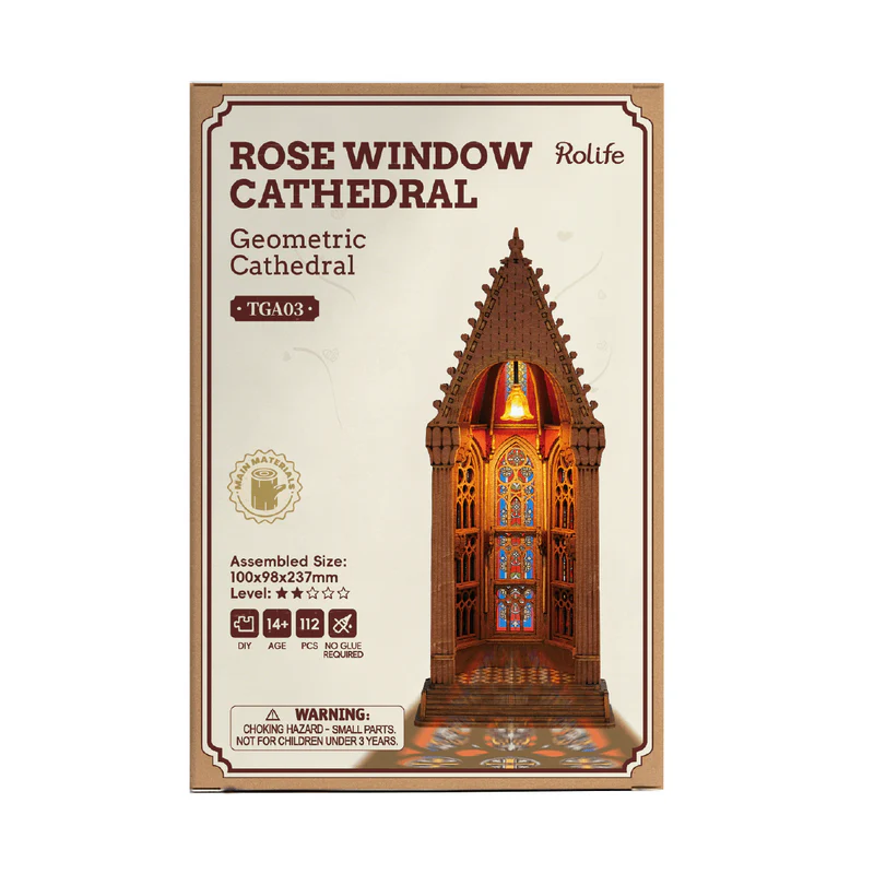 Rolife 3D Wooden Puzzle - Geometric Cathedral