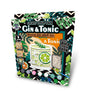 Gin & Tonic wooden art craft kit packaging with decorative elements and text.