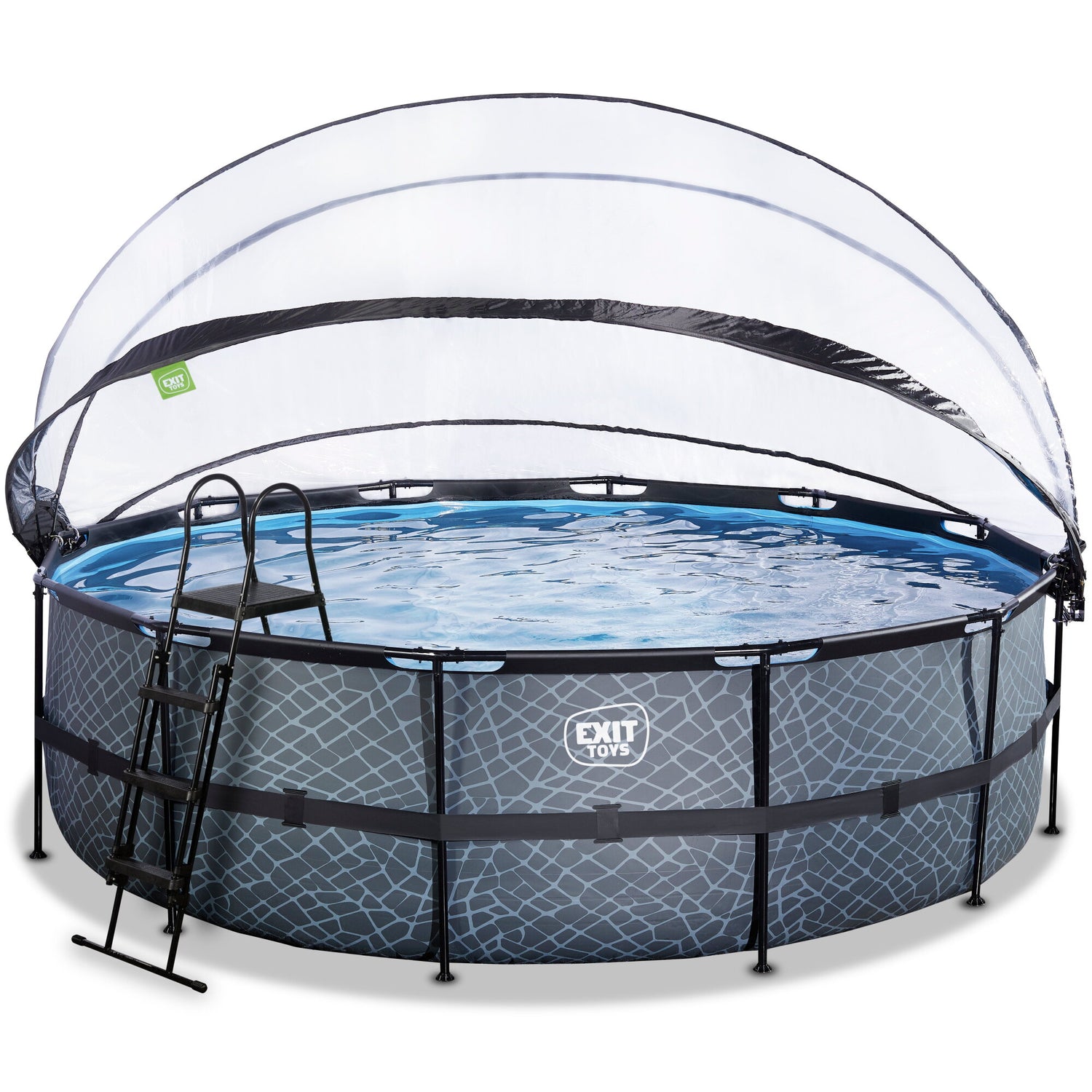 Grey Round 488 Frame Pool and Dome