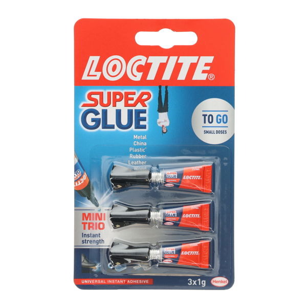 Loctite Trio 3 X 1g Super Glue