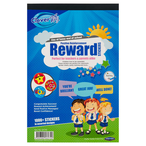 Clever Kidz Pad 1000+ Reward Stickers