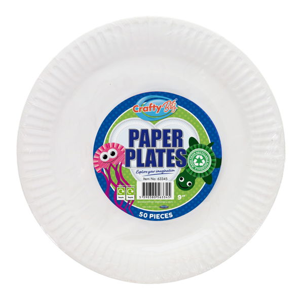 9 Inch Paper Plates (Pack of 50)