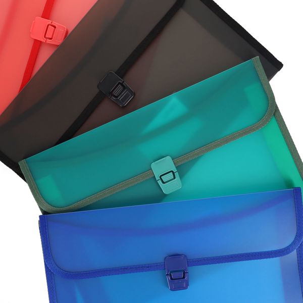 Concept Foolscap Heavy Duty Button Document Wallet (Assortment)