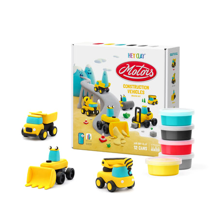 Hey Clay - Construction Vehicles Set (12 Cans)