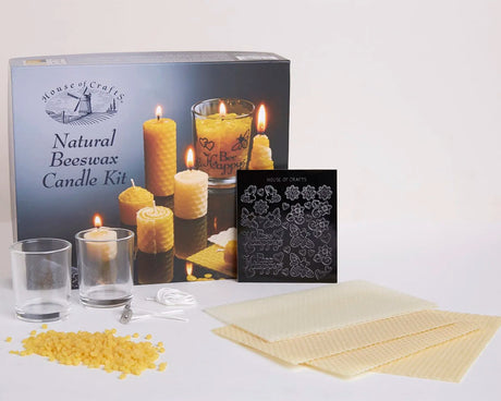 House Of Crafts Natural Beeswax Candle Kit
