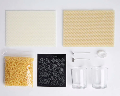 House Of Crafts Natural Beeswax Candle Kit