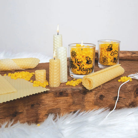 House Of Crafts Natural Beeswax Candle Kit