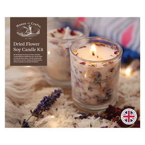 House of Crafts Dried Flower Soy Candle Kit