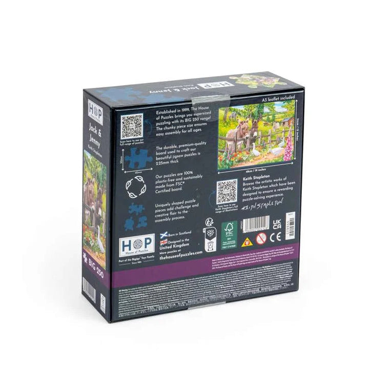 BIG 250 Piece Jigsaw Puzzle - Jack & Jenny
