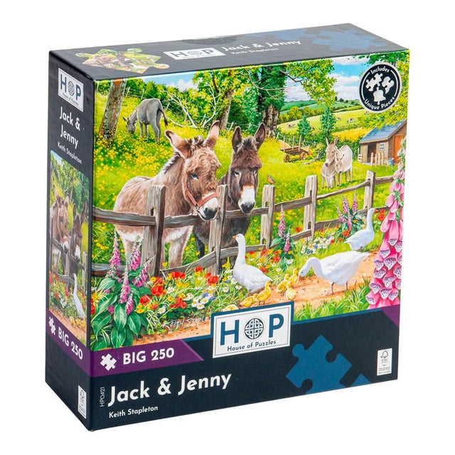 BIG 250 Piece Jigsaw Puzzle - Jack & Jenny