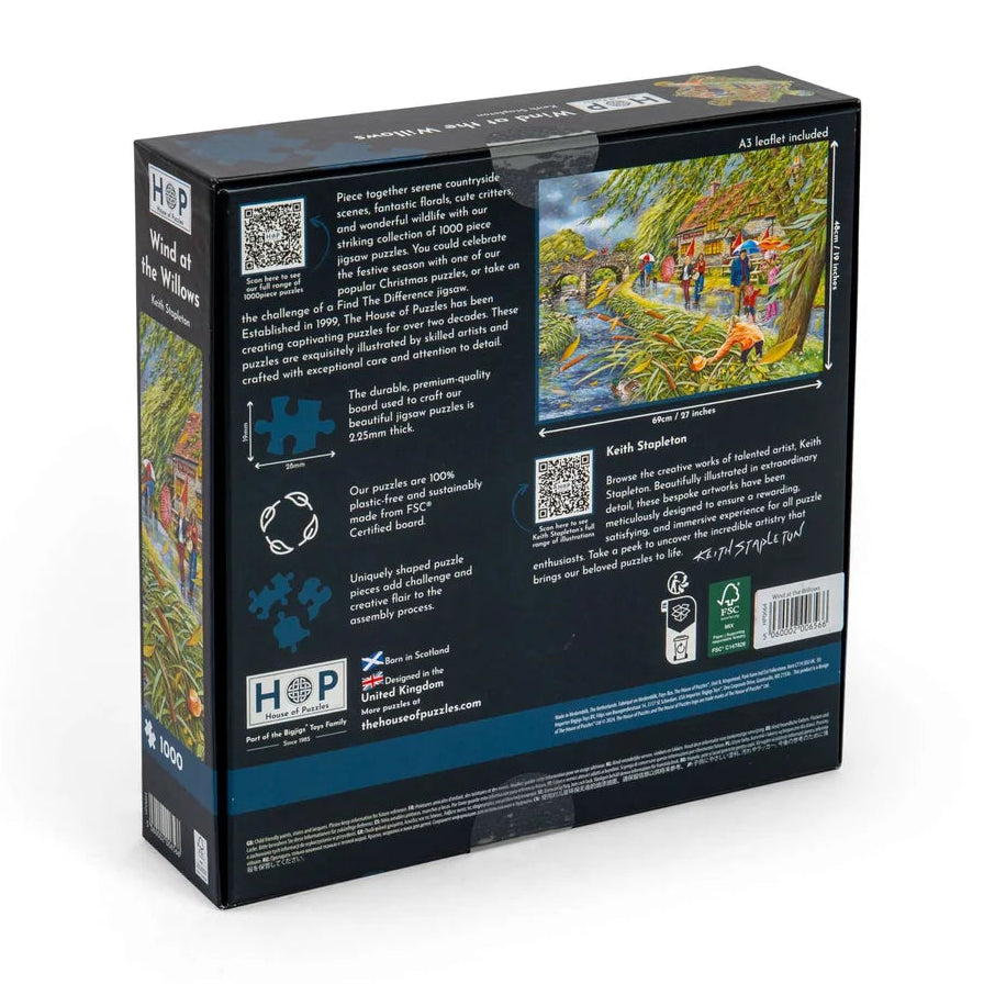 1000 Piece Jigsaw Puzzle - Wind at the Willows