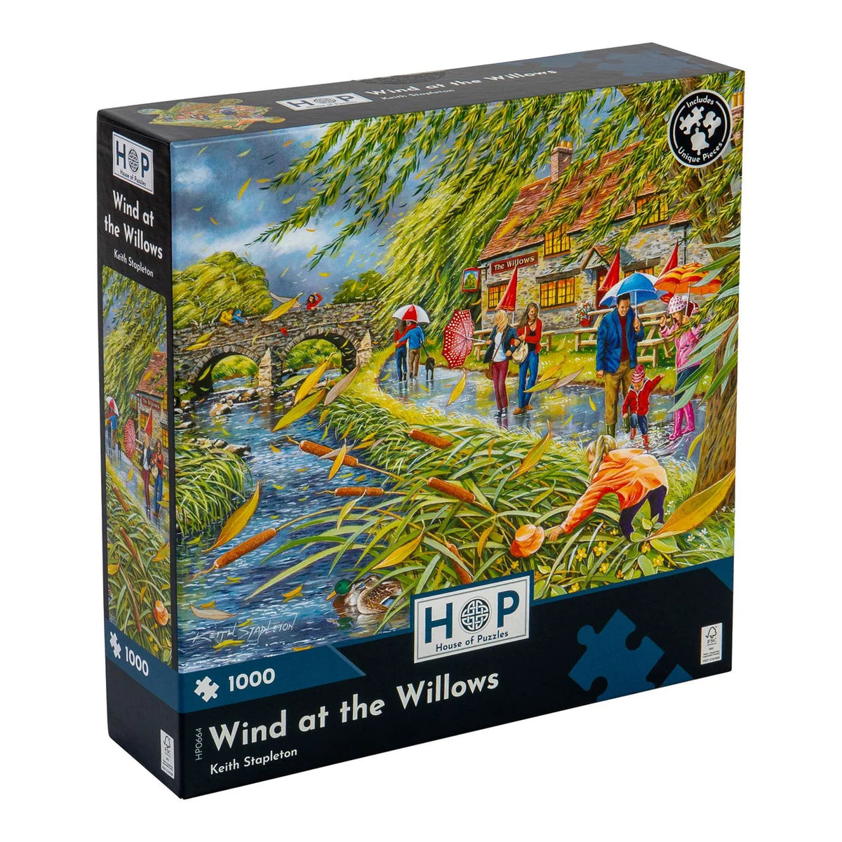 1000 Piece Jigsaw Puzzle - Wind at the Willows