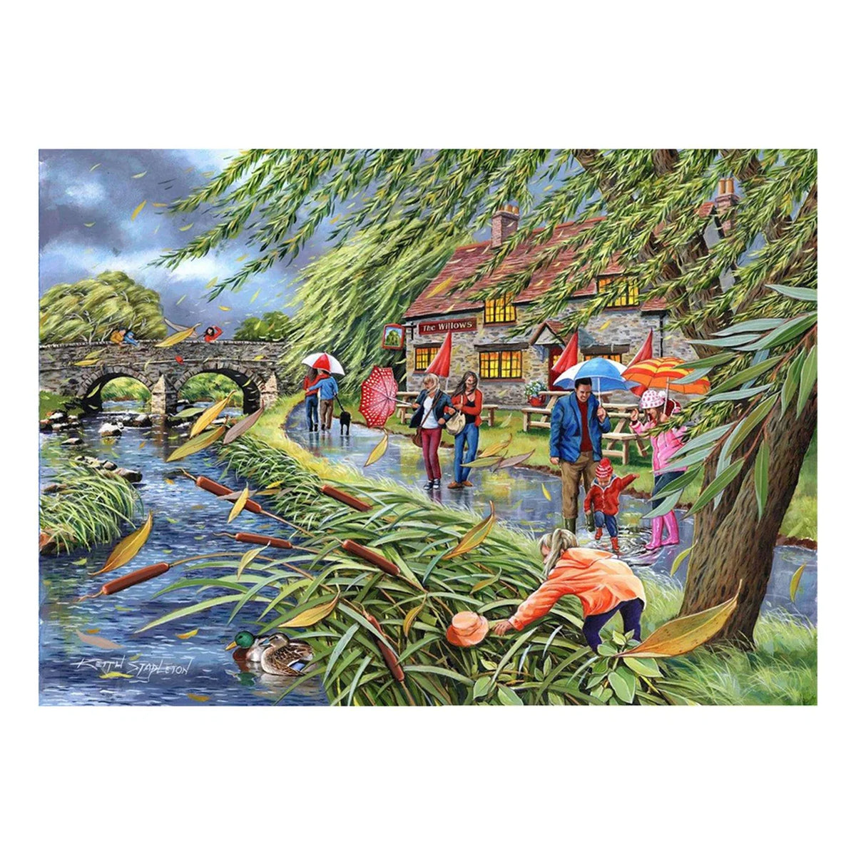 1000 Piece Jigsaw Puzzle - Wind at the Willows