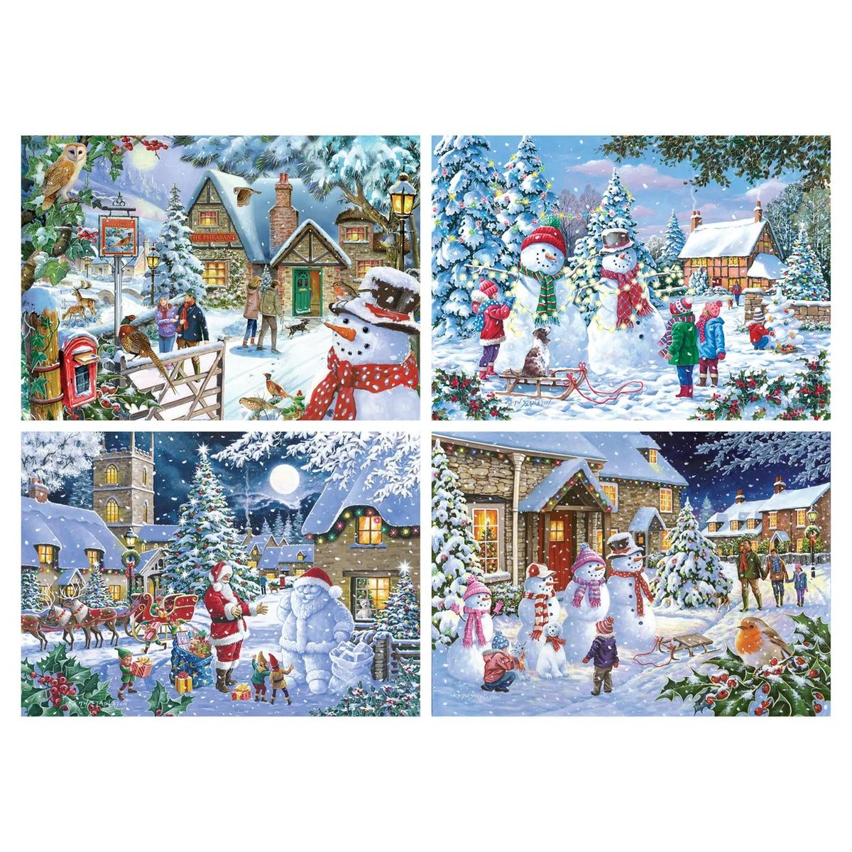 Let It Snow - 4 x 500 Piece Jigsaw Puzzles