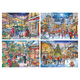 Christmas Shopping - 4 x 500 Piece Jigsaw Puzzles