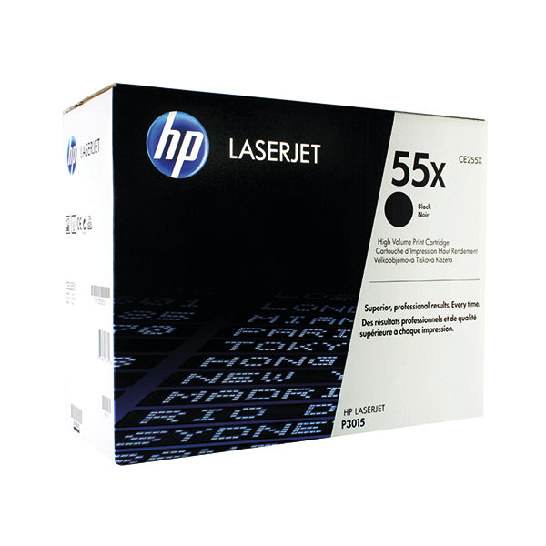 HP 55X Black High Yield Laserjet Toner Cartridge CE255X