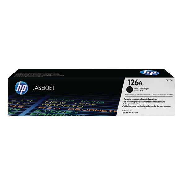 HP 126A Black Laserjet Toner Cartridge CE310A