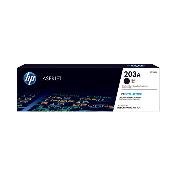 HP 203A Original Black LaserJet Toner Cartridge CF540A