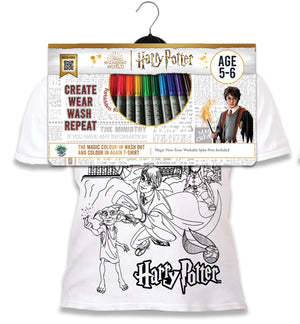 Colour in T-Shirt-Harry Potter 7-8 Years Splat Planet