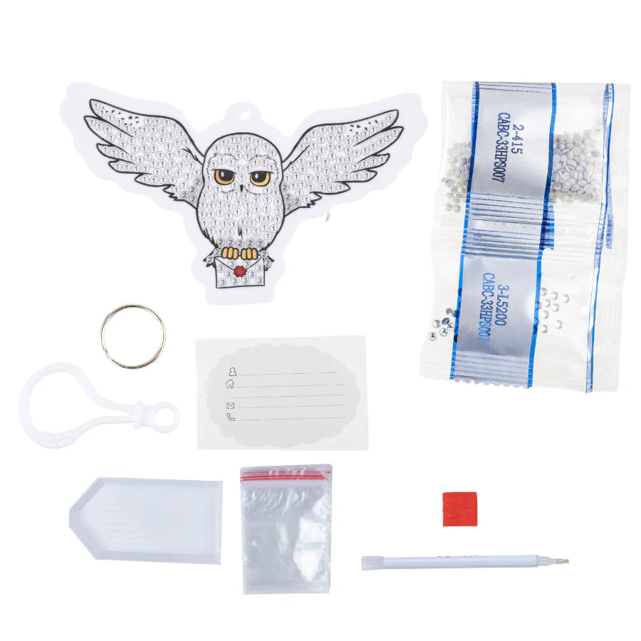 Crystal Art Bag Charm - Harry Potter: Hedwig