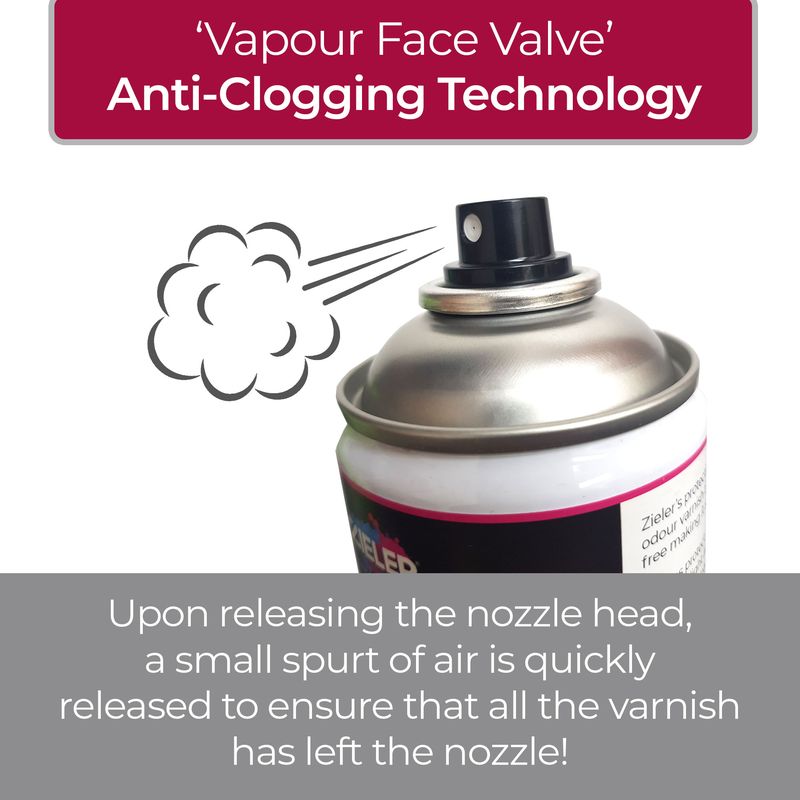 Zieler Low Odour Protective Varnish Spray - Clear Matt