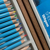 Artist Sketching and Colouring Pencils 36 Piece Wooden Box Gift Set