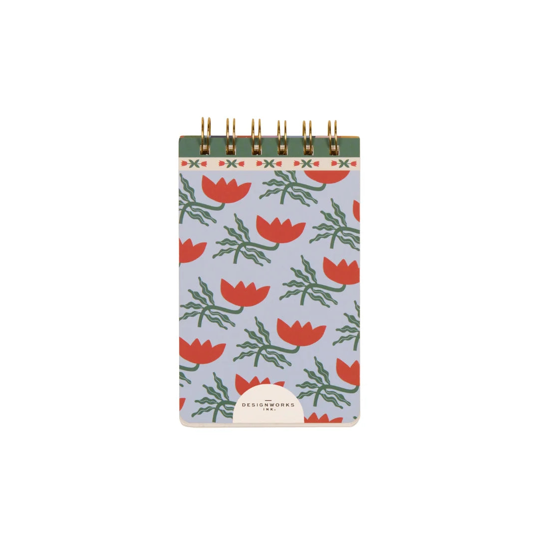 DesignWorks A Dopo Twin Wire Notepad - Flower