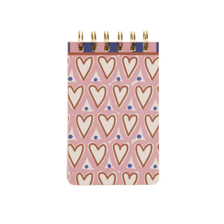 DesignWorks A Dopo Twin Wire Notepad - Hearts
